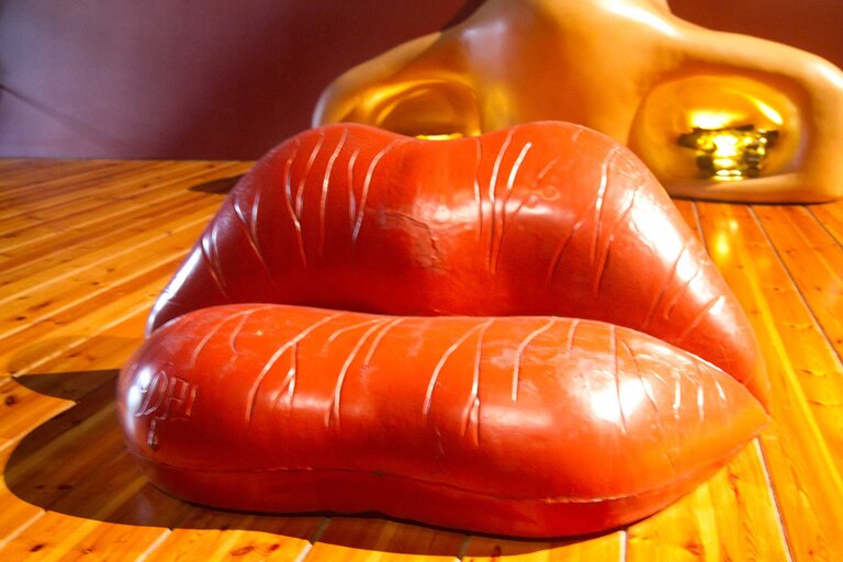 Mae West Lips Sofa by Salvador Dali